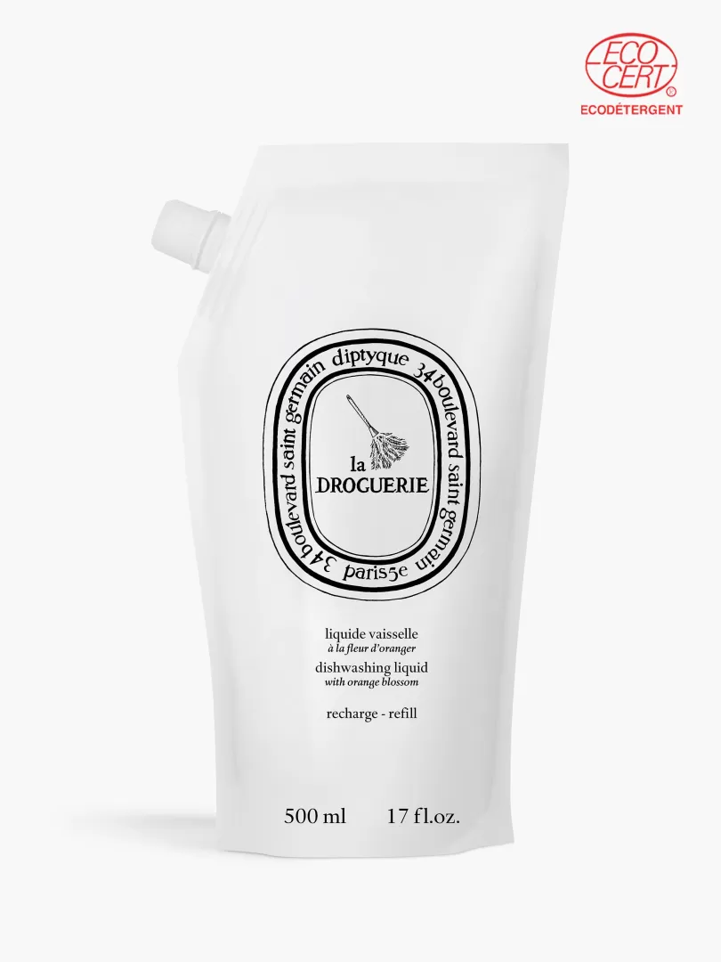 Diptyque La Droguerie Refill for dishwashing liquid with orange blossom- See All | Home Cleaning